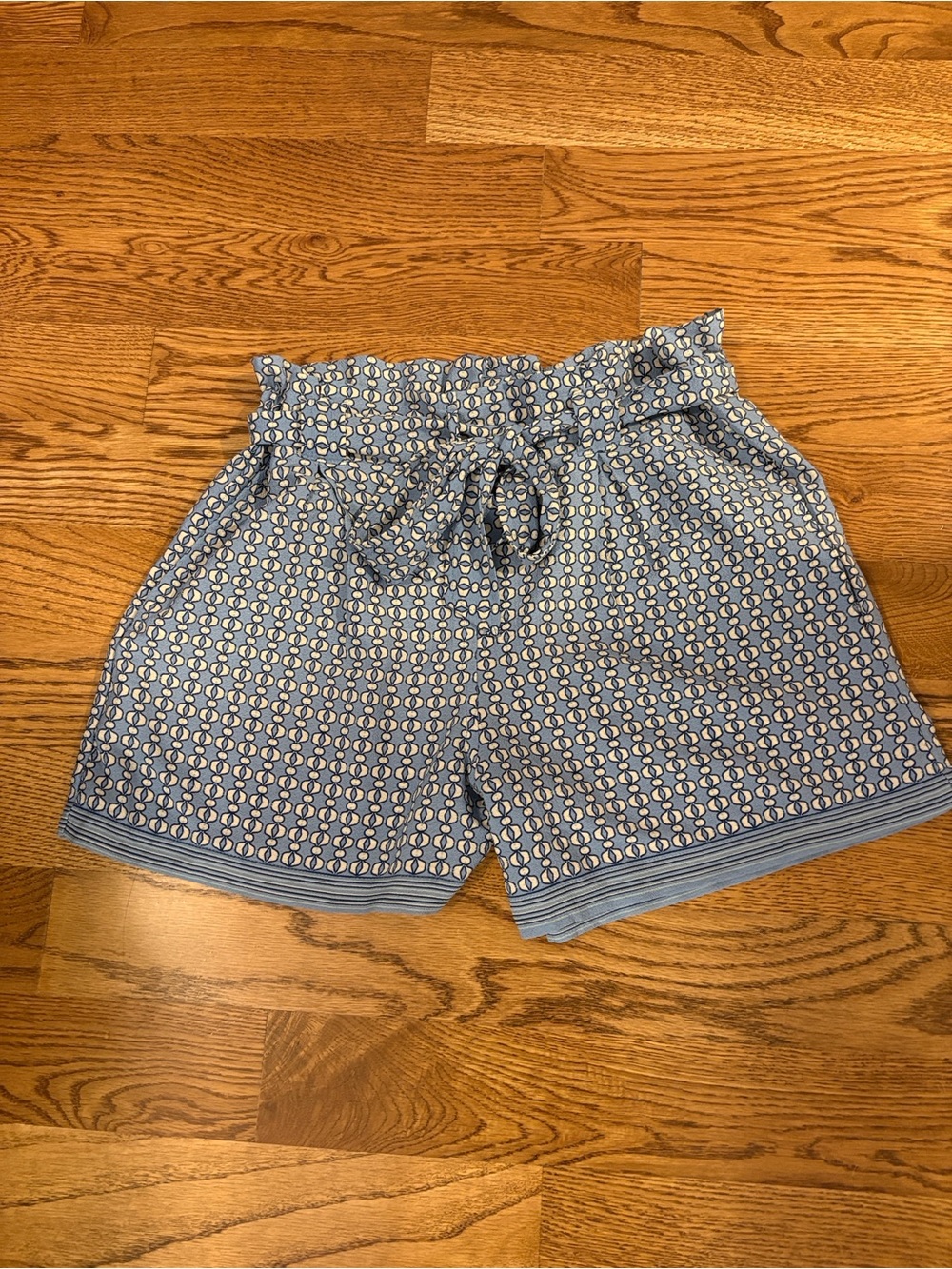 Max Studio Geometric High Waist Flowy Shorts